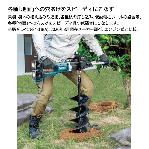 マキタ（makita） 36V 充電式アースオーガ 200mm 本体のみ DG461DZ 工具 穴掘り 穴掘り機 バッテリ・充電器別売 | マキタ | 03