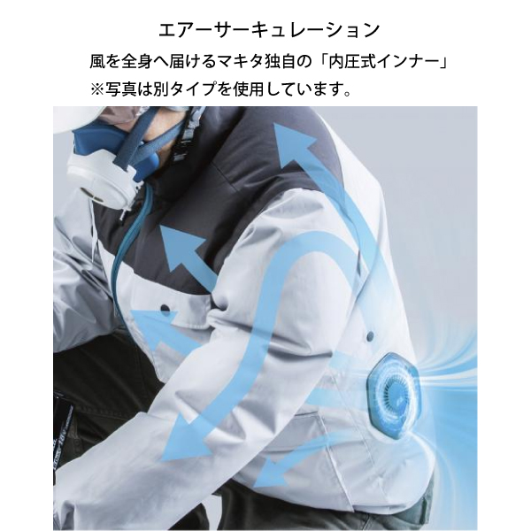 Makita ファン付き空調服 3L ネイビー マキタ FV212DZN +バッテリー+ファンユニット 3点セット 充電式