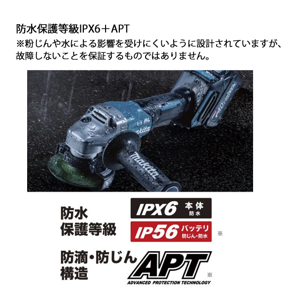 マキタ（makita） 40Vmax 充電式ディスクグラインダ 125mm 本体のみ