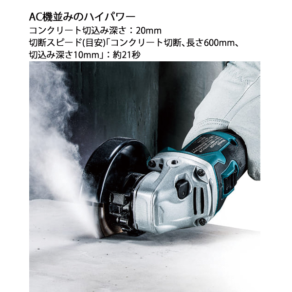 マキタ（makita） 18V 充電式ディスクグラインダ 100mm バッテリー