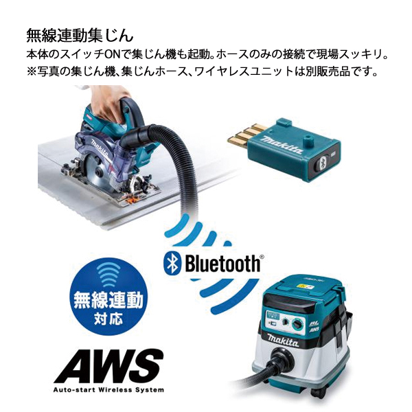 マキタ（makita） 40Vmax 充電式防じんマルノコ 125mm 本体のみ