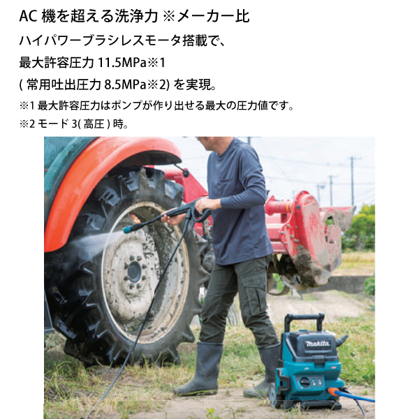 マキタ（makita） makita 40Vmax 充電式高圧洗浄機 本体のみ MHW001GZ