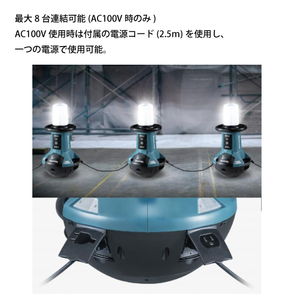 マキタ（makita） 充電式エリアライト 本体のみ ML810 バッテリ LED