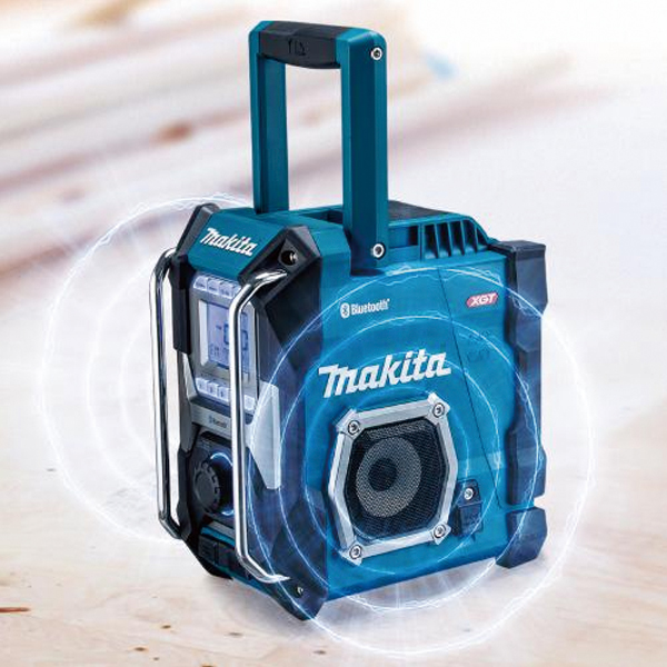 マキタ（makita） 40Vmax/18V/14.4V/10.8V 充電式ラジオ 青 本体のみ MR002GZ ラジオ 防じん 防水 バッテリ・充電器別売 Bluetooth対応の画像