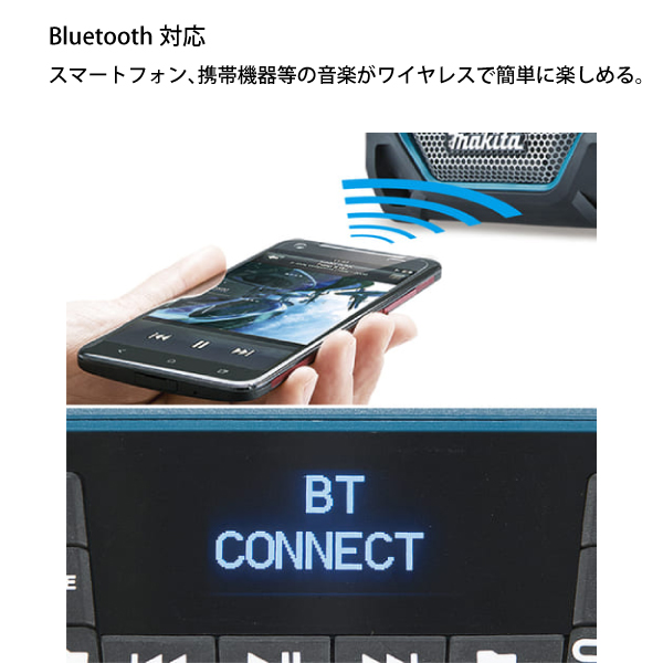 マキタ（makita） 18V/14.4V/10.8V 充電式スピーカ 本体のみ MR202