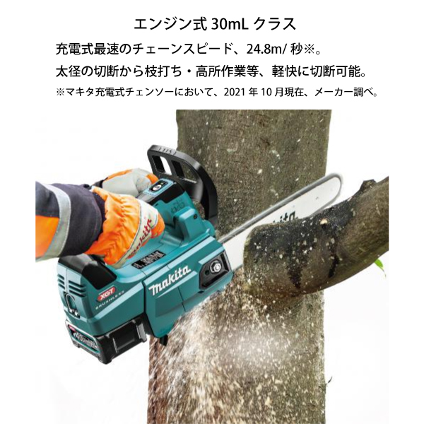 マキタ（makita） 40Vmax 充電式 チェンソー 青 20cm 80TXL-38 本体