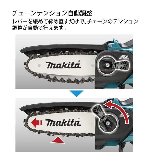 684 充電式ハンディソー makita マキタ MUC028GRD 40Vmax バッテリー1 充電器×1未使用展示品 マキタ（makita） MUC028GRD 充電式 小型 チェーンソー ハンディソー