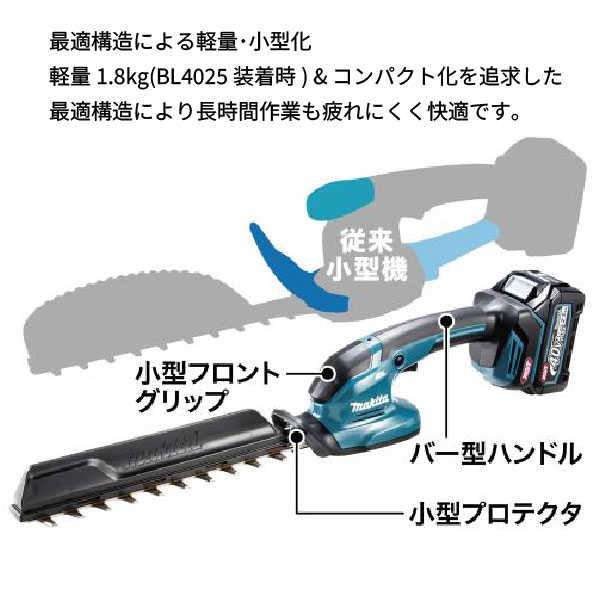 マキタ（makita） 40Vmax 充電式ヘッジトリマ 260mm 本体のみ MUH022GZ