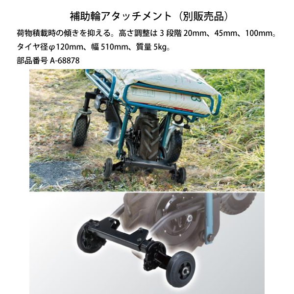 マキタ　充電式三輪ネコ車 マキタの電ネコ「18V充電式運搬車CU180DZ」プラント百景