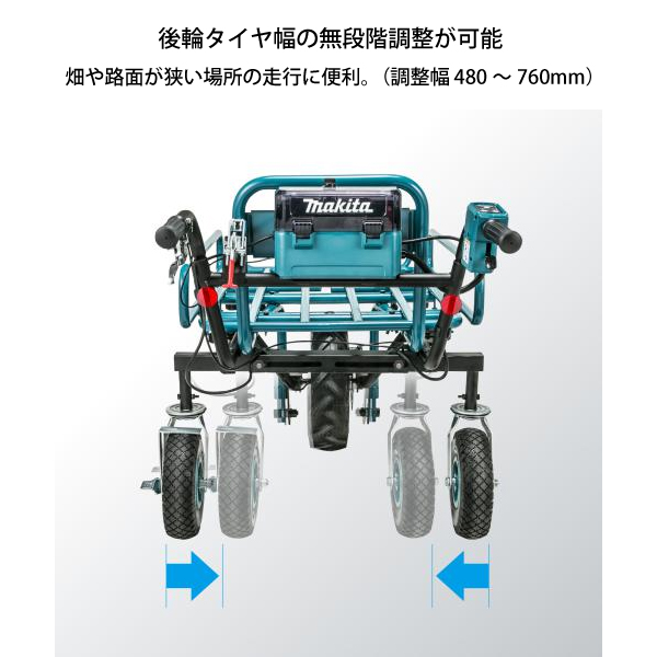 マキタ（makita） makita 18V 充電式運搬車 本体 ＆ パイプフレーム