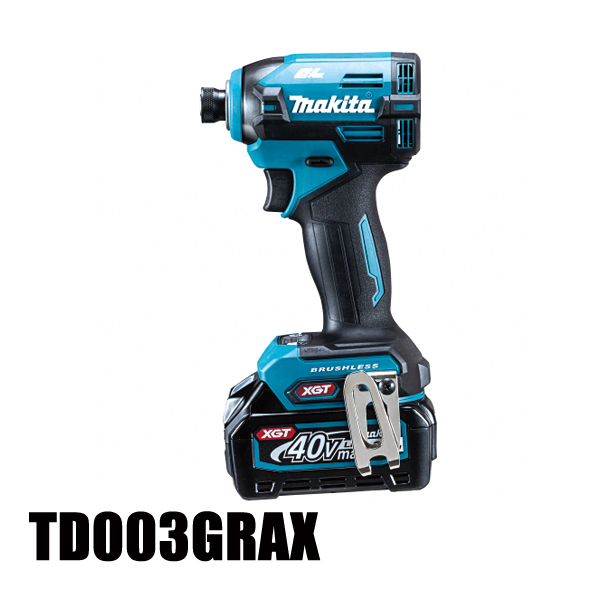 【中古】マキタ Makita TD003GRAX インパクトドライバ  バッテリ×2・充電器付き マキタ（makita） 40Vmax 充電式インパクトドライバ バッテリー ・充電
