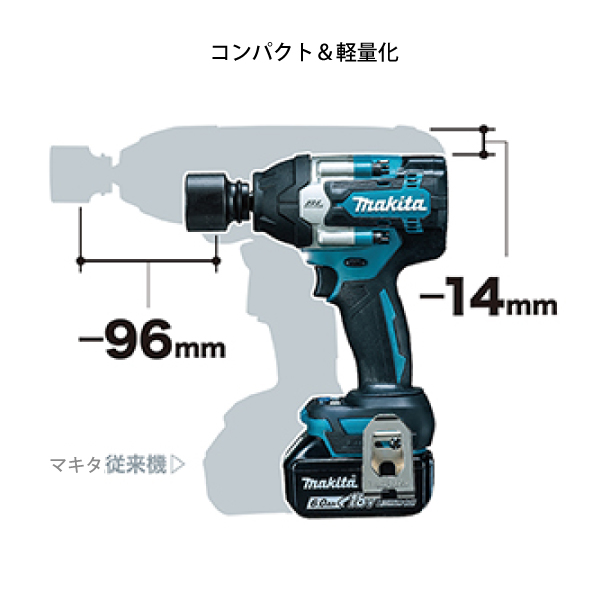 マキタ（makita） 充電式インパクトレンチ TW700DRGX バッテリー 充電 