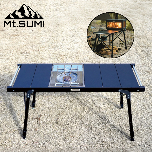 Mt.SUMI(マウントスミ)  ヴァーサテーブル FS25FWVT アウトドアテーブル キャンプテーブル 机 ブラック