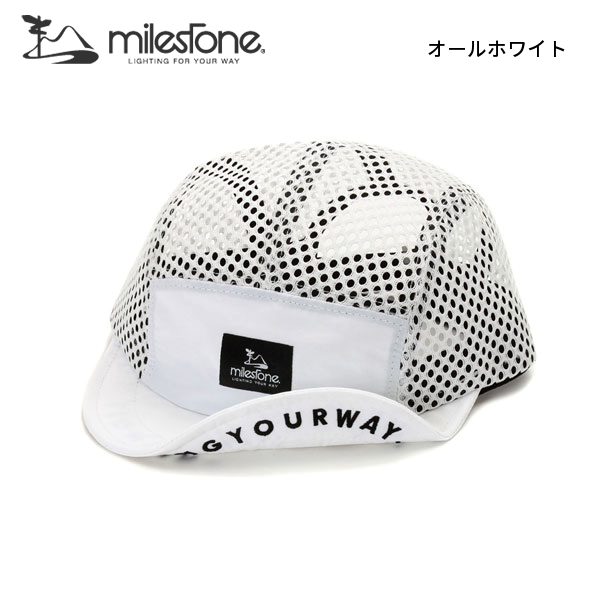 マイルストーン  オリジナルキャップ MSC-013 キャップ 帽子 ユニセックス ランニングキャップ メッシュ | milestone | 01