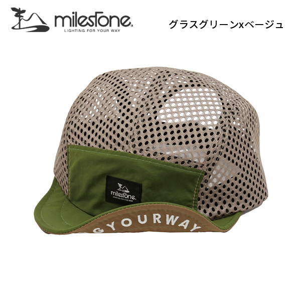マイルストーン  オリジナルキャップ MSC-013 キャップ 帽子 ユニセックス ランニングキャップ メッシュ | milestone | 07