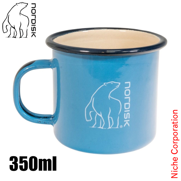 ノルディスク マグ マダムブルー カップ ラージ 350ml スカイブルー 119084 コップ アウトドア マグカップ キャンプ 食器 エナメル｜ニッチ・エクスプレス