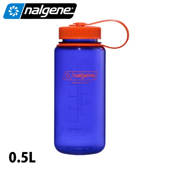 ナルゲン  広口0.5L トライタン リニュー 91613 アウトドア キャンプ ボトル パーウィンクル 0.5L 広口 水筒 ウォーターボトル 常温 パッキンレス｜ニッチ・エクスプレス