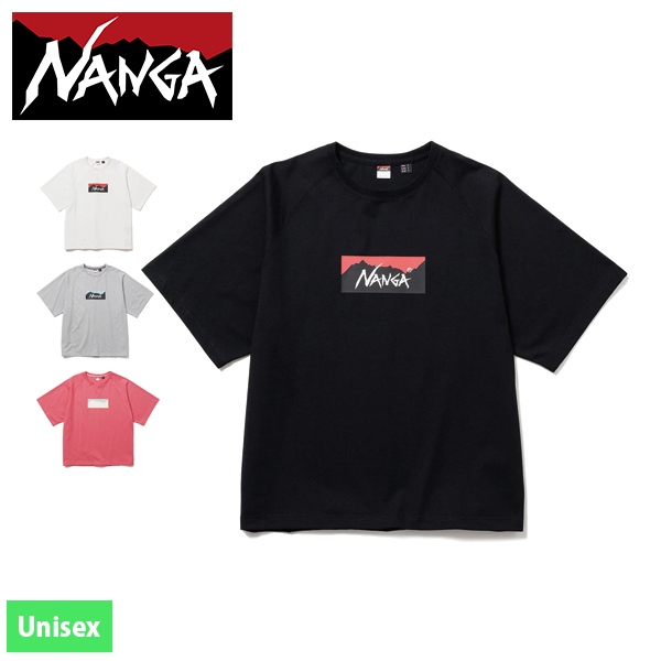 NANGA（ナンガ） エコハイブリッドボックスロゴルーズフィットティー