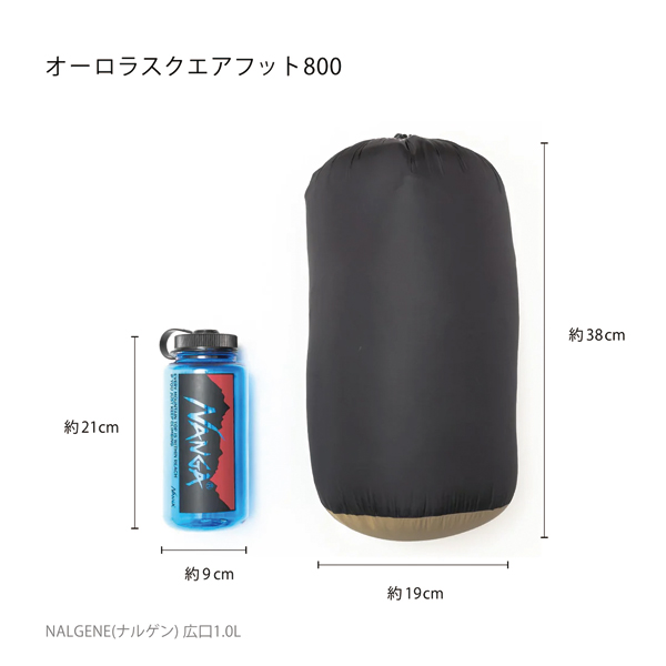 NANGA シュラフ NANGA ナンガ オーロラテックススクエアフット 800 NS2443-2A020