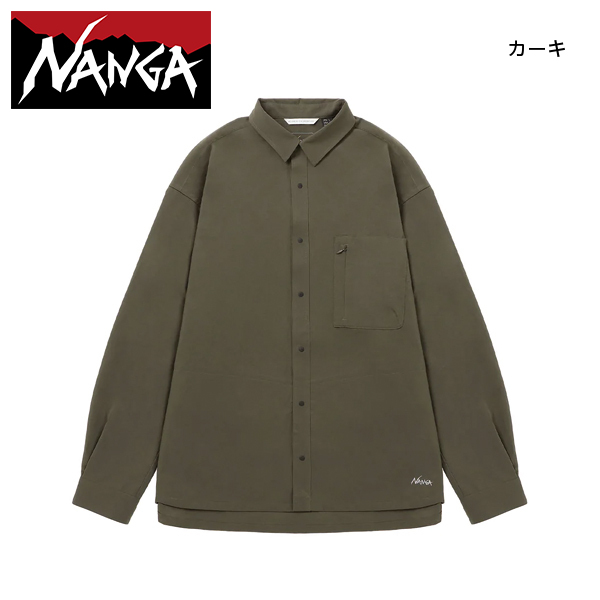 ナンガ  ドットエア コンフィ ロングスリーブシャツ NW2411-1E905-A ウェア トップス メンズ NANGA 吸汗 速乾 長袖 ロングスリーブ NANGAの画像