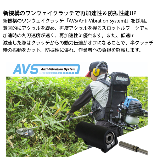 新ダイワ 刈払機 背負式 ループハンドル+グリ...の詳細画像4