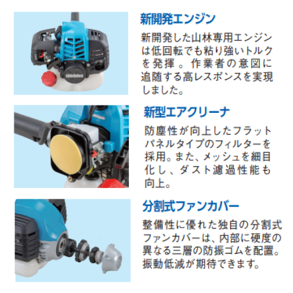 新ダイワ 刈払機 山林用 ジュラルミンモデル ループハンドル RM3027-PTD 草刈機 エンジン式 お客様組立商品 |  | 01
