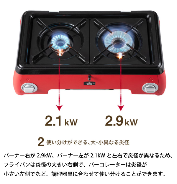 新品、未使用　アラジン　SAG-K50A Y ポータブルガスカセットコンロ2口 センゴクアラジン Sengoku Aladdin ポータブル ガス カセット