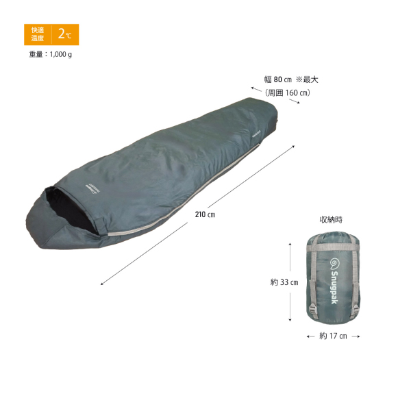 Snugpak（スナグパック） トラベライト マミー RZ SP16696GR