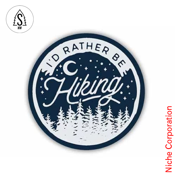 Yahoo! Yahoo!ショッピング(ヤフー ショッピング)スティッカーズ ノースウエスト  プリントステッカー I'D RATHER BE HIKING 0305-LSTK シール