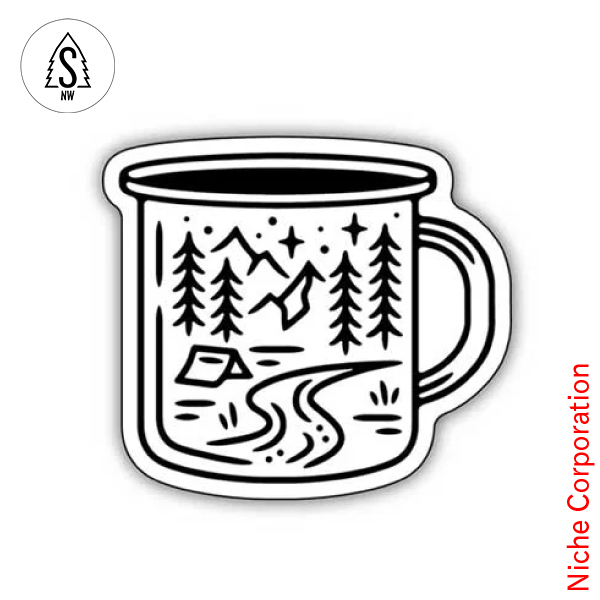 Yahoo! Yahoo!ショッピング(ヤフー ショッピング)スティッカーズ ノースウエスト  プリントステッカー CAMPING MUG 0345-LSTK