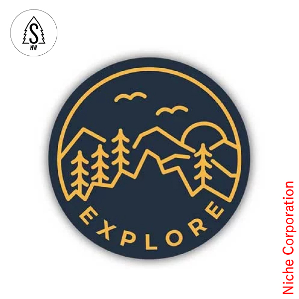 Yahoo! Yahoo!ショッピング(ヤフー ショッピング)スティッカーズ ノースウエスト  プリントステッカー EXPORE CIRCLE 0358-LSTK