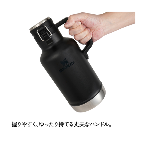 NEWロゴ スタンレー グロウラー タンブラー ブラック ギフトセット STANLEY スタンレー 1.9リットル バキュームグロウラー