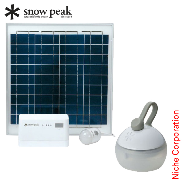 スノーピーク エマージェンシーセット ソーラーチャージャーライト EM-003 防災対策  キャンプ用品 | snow peak