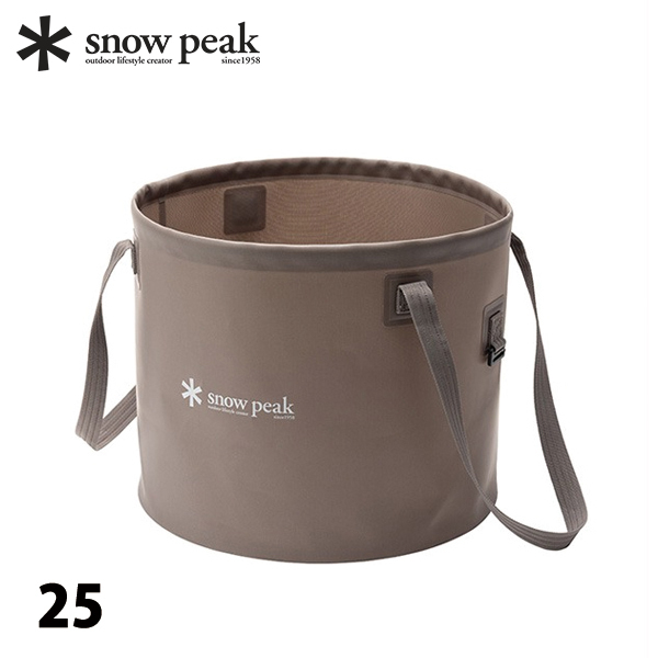 スノーピーク  ソフトバケツ 25 FP-250 アウトドア アクセサリー キャンプ用品 TPU 折りたたみ バケツ | snow peak