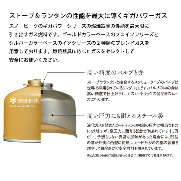 スノーピーク ガスランタン リトルランプ ノクターン＆ギガパワーガス250 プロイソセット ライト キャンプ用品 | snow peak | 06