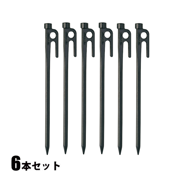 スノーピーク　ペグハンマー ソリッドステーク20ブラック18本 snow peak（スノーピーク） ソリッドステーク 20 ペグ 20cm 鍛造ペグ