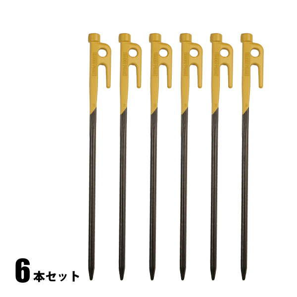 snow peak（スノーピーク） カラーステーク30 サンド 6本セット