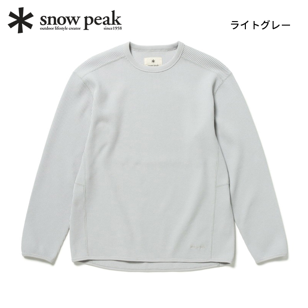 snow peak スノーピーク ドライ ワッフル ロングスリーブ T
