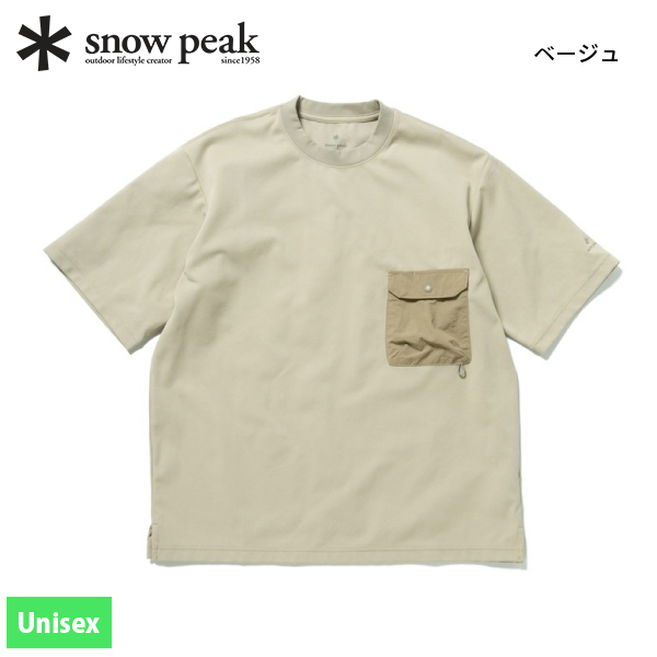 スノーピーク  インセクトシールド Tシャツ TS-25SU001 アウトドア ウェア トップス ユニセックス キャンプ用品 胸ポケット | snow peak | 02