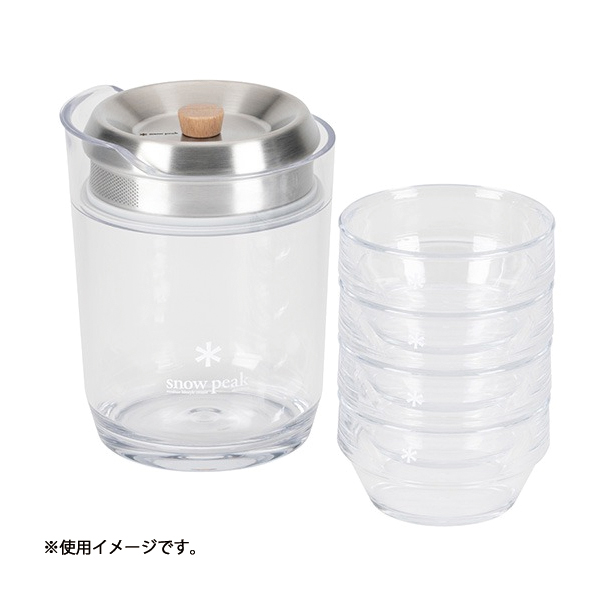 スノーピーク カップ サヨウ クリア湯呑み 2個セット TW-340  キャンプ用品 コップ アウトドア トライタン | snow peak | 03