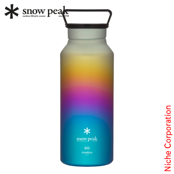 スノーピーク オーロラボトル800 レインボー TW-800-RA 水筒 チタン | snow peak