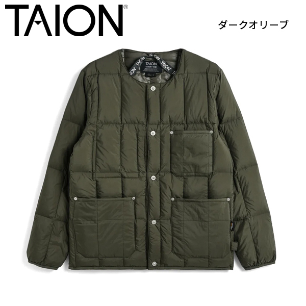 タイオン ワーク クルーネック ダウンジャケット TAION-104BWK タイオン ワーク クルーネック ダウンジャケット TAION-104BWK