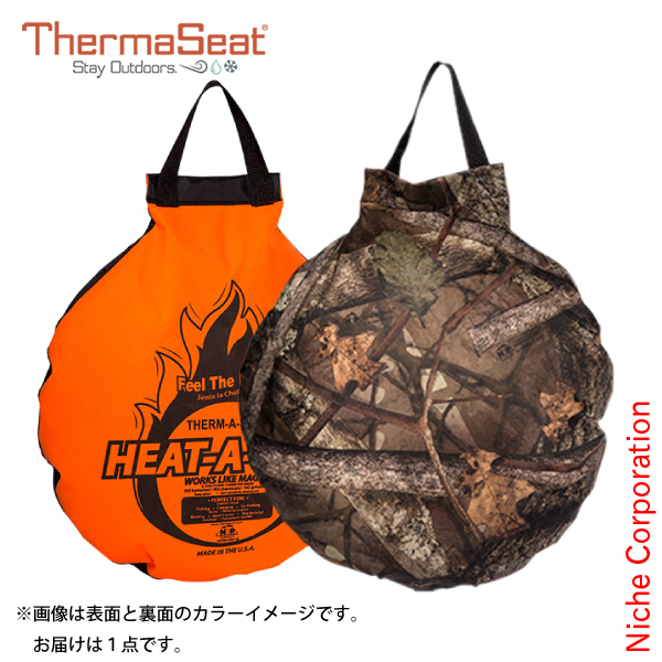 ThermaSeat（サーマシート） ヒートアシート RealTree/ネオンオレンジ 335 ざぶとん クッション キャンプ用品