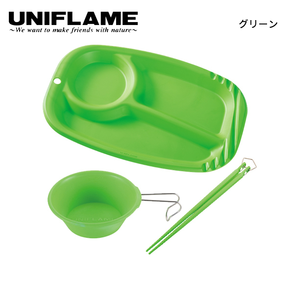 UNIFLAME（ユニフレーム） カラプレ &シェラカップ 300 &カラ箸 セット
