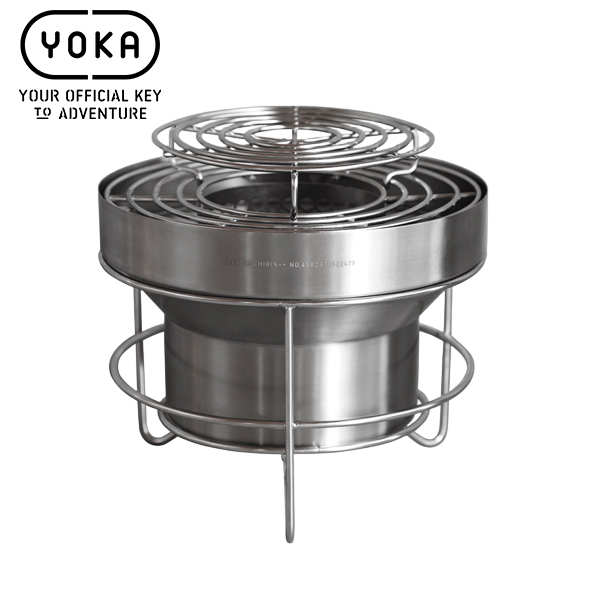 ヨカ 七輪 SHICHIRIN++ YOKA 522479 アウトドア キャンプ 炭火 BBQ バーベキュー ステンレス シチリン