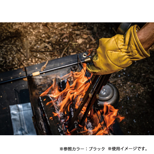 ゼンキャンプス 火バサミ兼トング シルバー UW-ZB3Q-XZDH