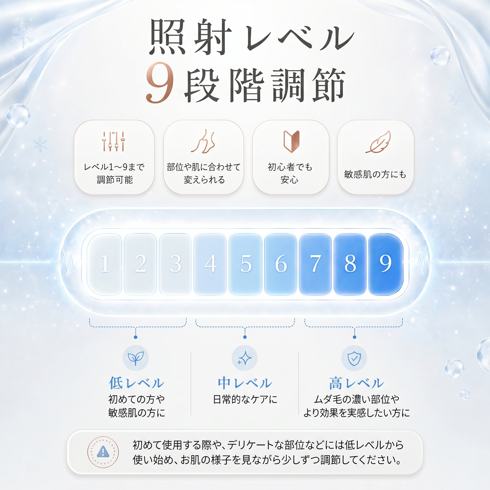 脱毛器 冷感脱毛器 冷却脱毛器 光美容器 新型 脱毛機 サーリシ VIO対応 フェイス IPL メンズ 光脱毛 ムダ毛処理 家庭用 | Sarlisi | 09