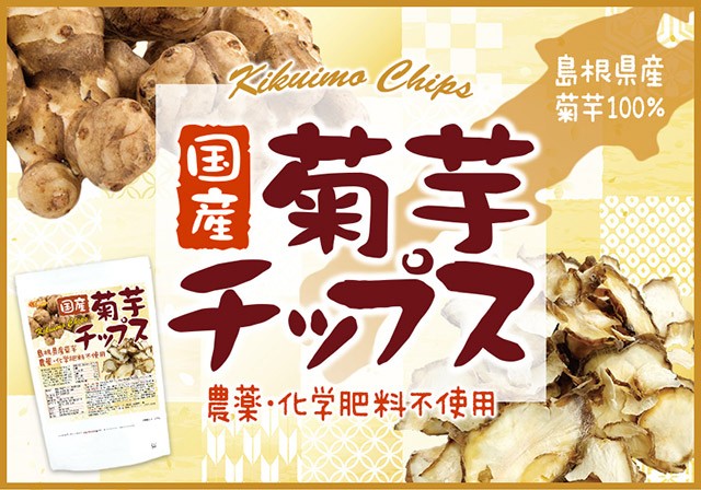 NICHIGA 国産菊芋チップス（島根県産） 100g 【メール便専用品