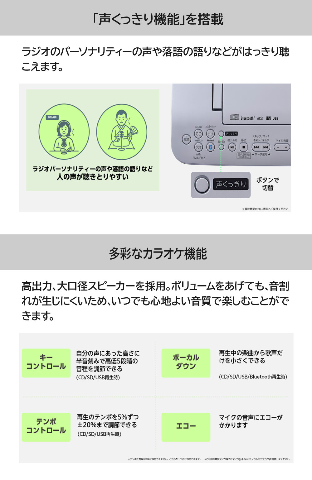 AX-KCR70(S) SD/USB/CDラジオカセットレコーダー FMラジオ/AMラジオ