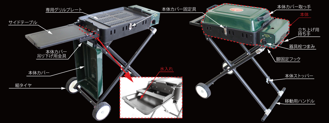 折りたたみ式 ニチネン バーベキューコンロ バーベキューグリル